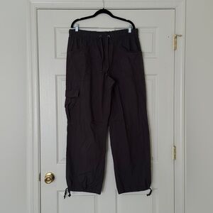 Aerie Black Cargo Jogger Pants | 100% Cotton | XL